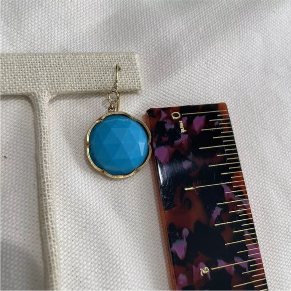 Irene Neuwirth Large Turquoise And Diamond Drop Earrings In 18k Gold - Picture 16 of 16